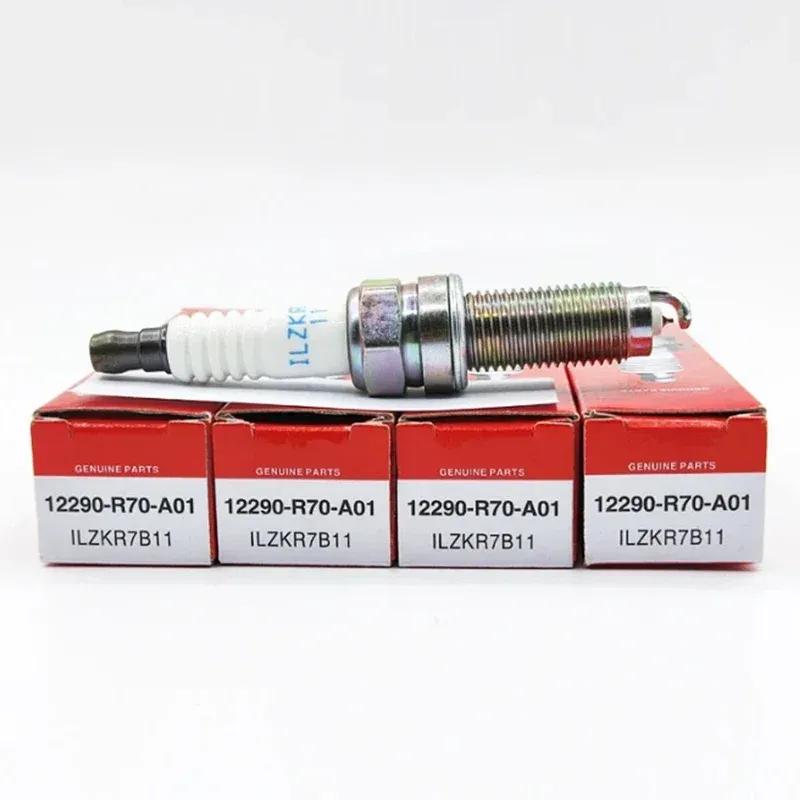4/6PCS Iridium Spark Plug 12290-R70-A01 ILZKR7B11 for Acura MDX RDX TL 3.0L 3.5L JNA2 J30A6