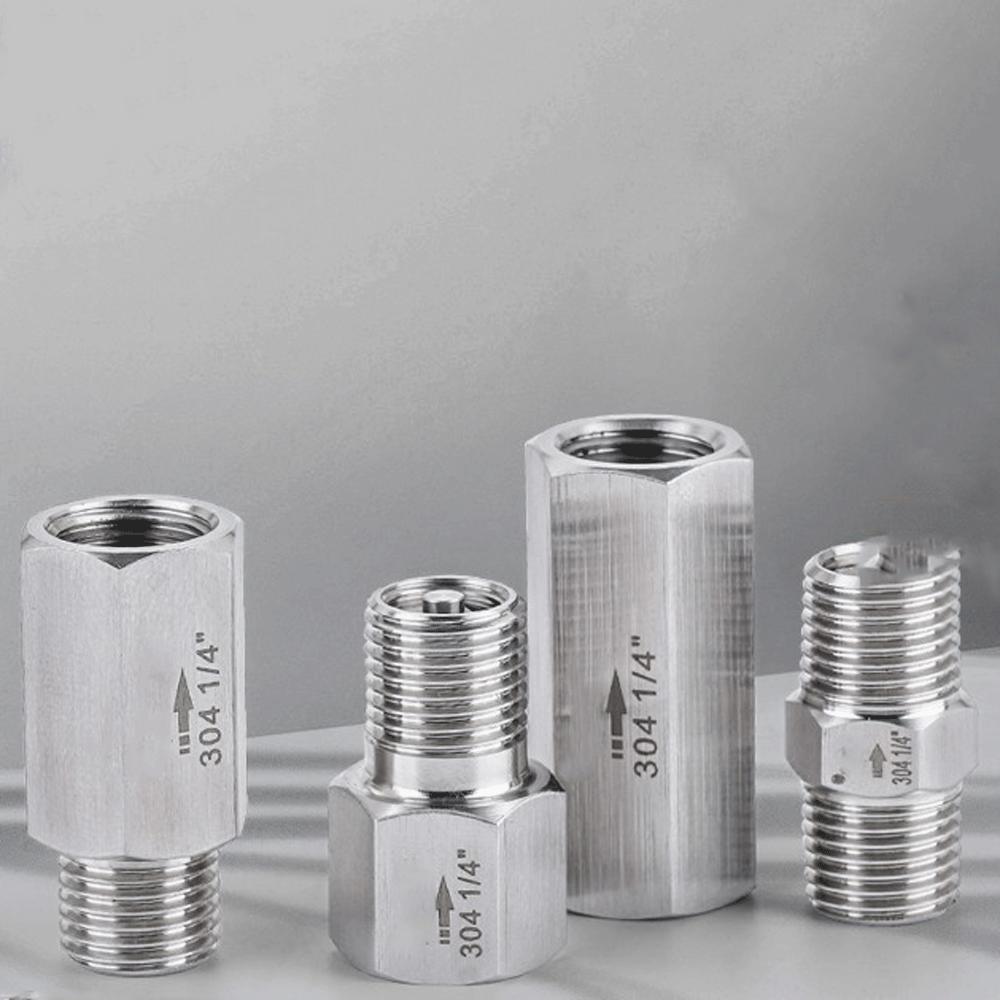 1/8" 1/4" 3/8" 1/2" 3/4" 1" BSPP Hembra Macho Acero Inoxidable 304 Válvula de Retención Unidireccional Agua Gas Aceite Alta Presión