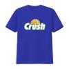 Retro Style Orange Crush Logo T Shirt for Men and Women vintage Washed homme Slightly fashion Stretched Versatile Unisex