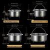304 Stainless Steel Steaming Basket for Rice Cooker, Soup Separator, Water Bath Cooking Steamer, Household Steaming Rack