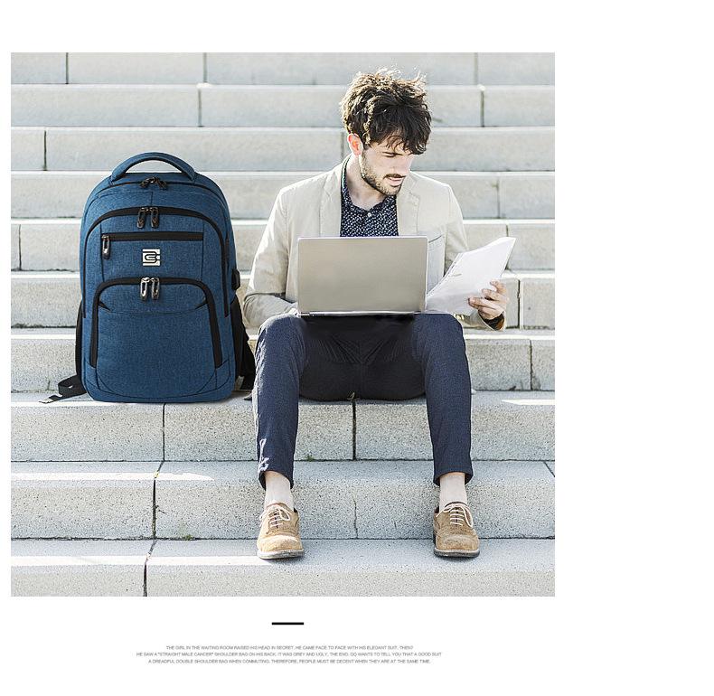 North American Bestseller: Men's Large-Capacity Travel Laptop Backpack, 20-inch, School Bag.