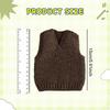 1/12 Action Figure Clothes Doll Knit Sleeveless Vest Mini Trendy Dress Up Miniature Clothing