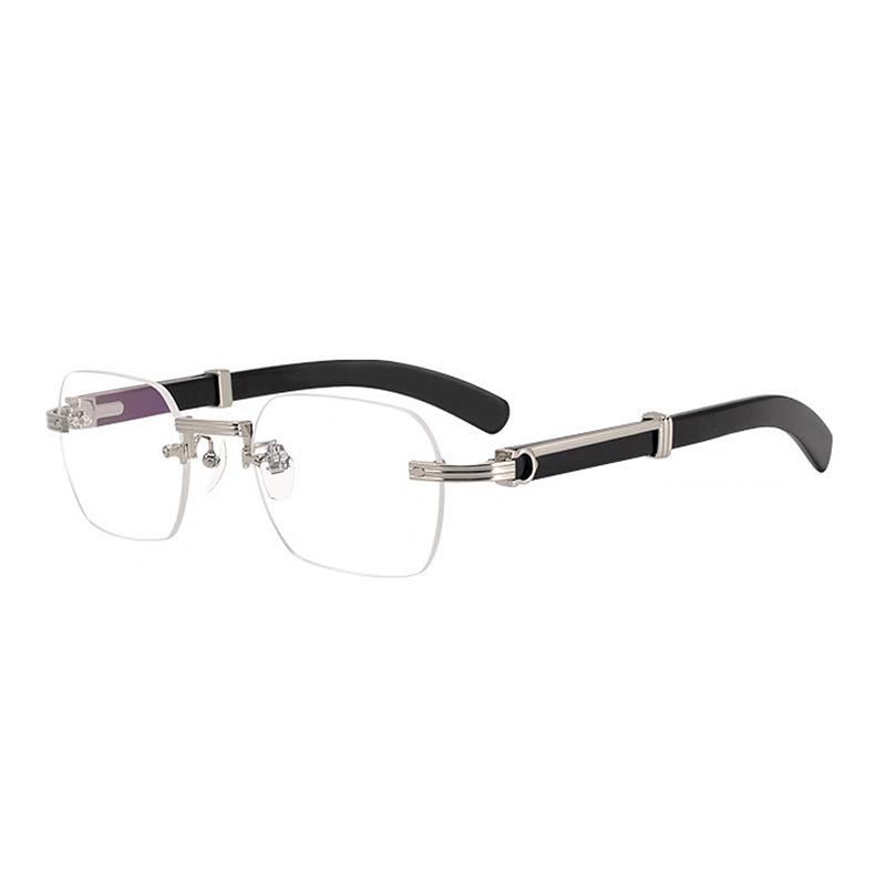 

Fashionable Frameless Reading Presbyopia Eyeglasses for Men s Middle-aged and Elderly High-end Anti Blue Light Eyeglasses for Women s 3