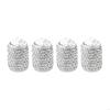 4pcs Stylish Tire Valves Caps with Rhinestones Twinkle Tire Valves Caps General