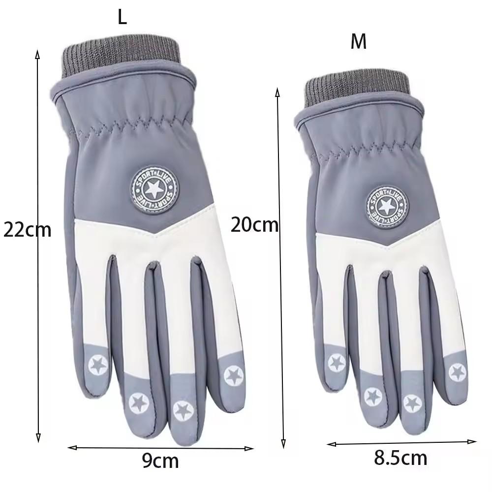 Winter Dikke Warme Pluche Kinderhandschoenen Waterdicht Antislip Buiten Balansfiets Rijden Skiën Buiten Speelhandschoenen voor Unisex