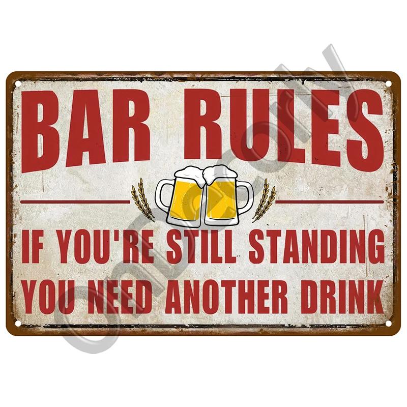 Metal Sign Whiskey Wine Alcohol Brand Tin Sign Cocktail Poster For Bar Pub Club Man Cave Vintage Drink Beer Wall Decor Art Plate