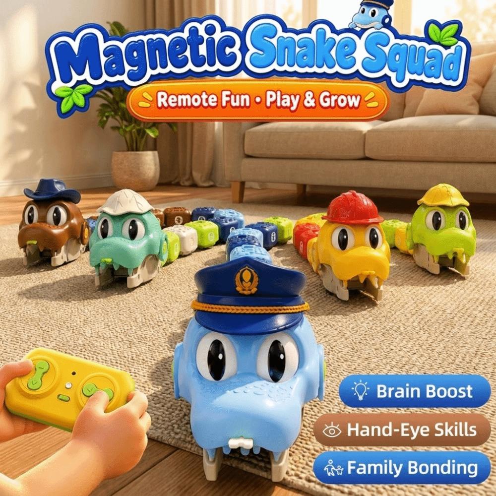 Interactive Remote Control Car Rechargeable Magnetic RC Car RC Snake Car Toy Indoor Play
