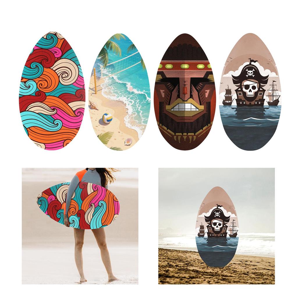 Skimboard 35 Zoll Leichtes Stand-Up Skim Board für Erwachsene Kinder Jugendliche