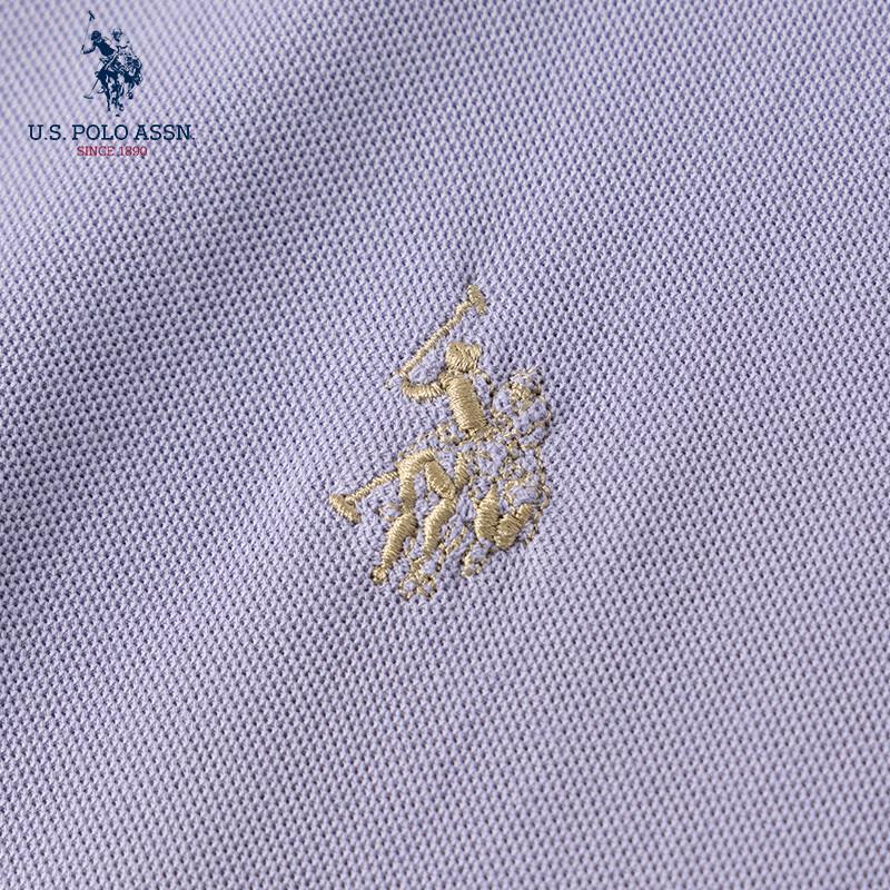 U.S. Polo Assn. שמלת פולו מידי עם קפלים לנשים