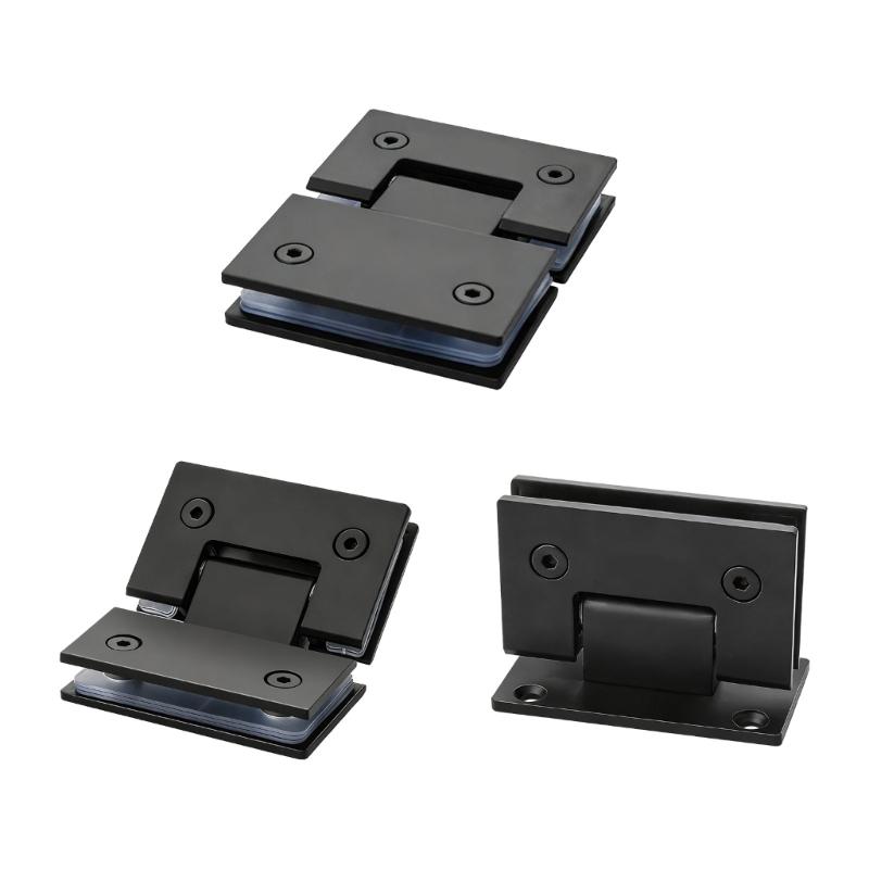 2Pcs Glass Shower Door Hinges Corrosion Resistant Glass Door Cabinet Clip Replacement Shower Door Hinge With Gaskets
