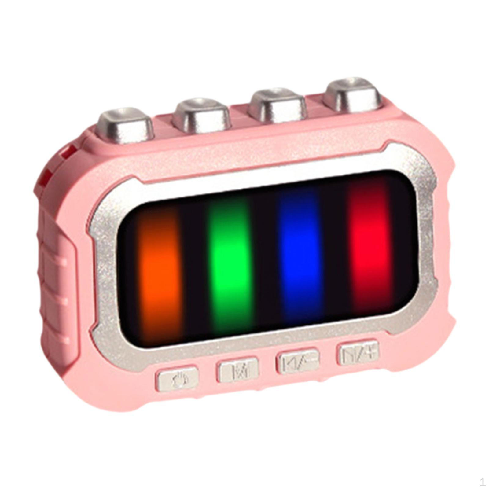 Children s Game Machine, Portable Educational Game, Musical Toy for Music Lovers, Adults, розовый