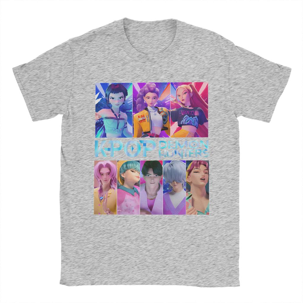 Demon Hunters Anime Game T-Shirt Hipster T-Shirts Short Sleeve Streetwear Tshirt Summer Cotton Comfortable Oversized Clothing