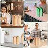 1/2/4 Compartment Paper Cup Storage Holder Acrylic Transparent Paper Cup Dispenser Vertical Disposable Cup Holder for Kitchen