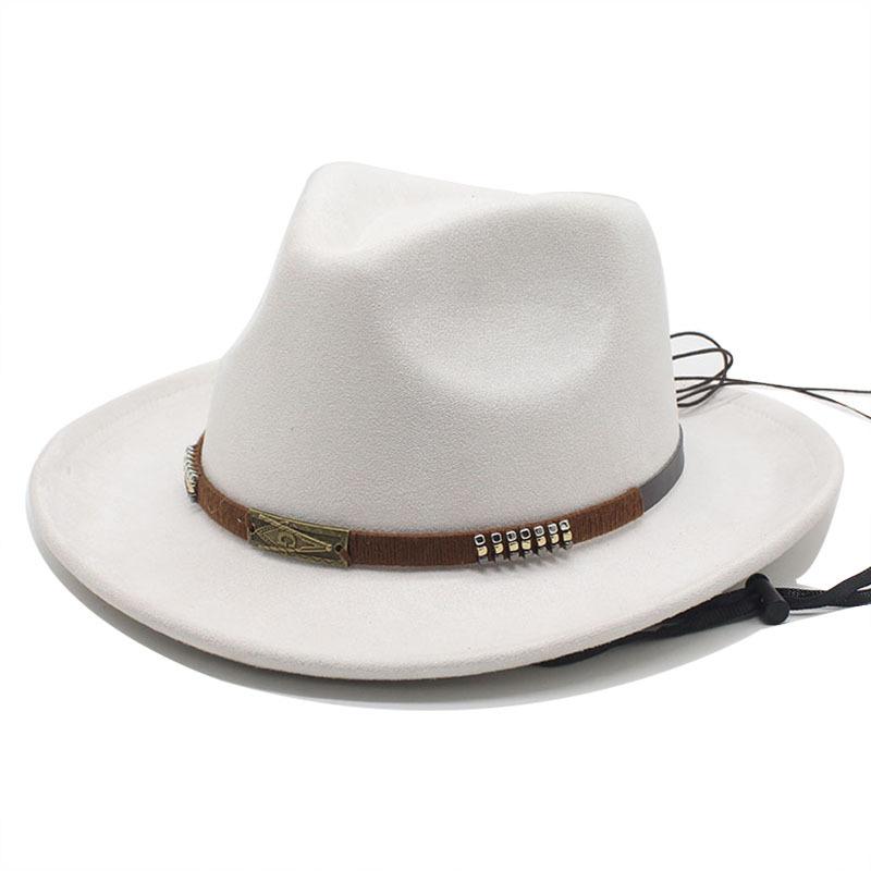 Autumn and Winter Hot Sale New Suede Jazz Hat Felt Hat Retro Men's Top Hat