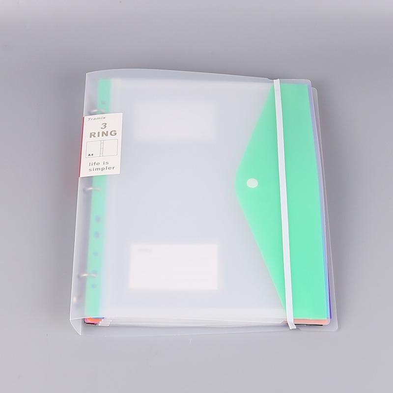 Clear 3-Ring Binder: Data Test Paper & Sheet Music Folder with Page-Turning Pockets