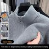 Men's Versatile Thick Knit Cardigan with Stand Collar Zipper - Autumn/Winter 2025 Warm Sweater