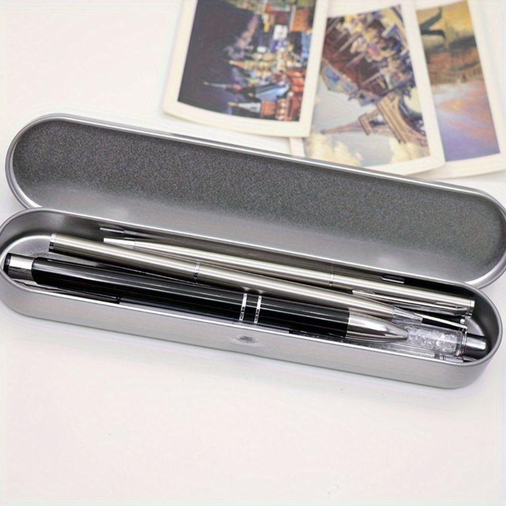 5pcs Silver Storage Box Lightweight Organizer Case Organizing Storage Container  School