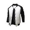 Cappotto da uomo con colletto alla coreana, colori a contrasto, tasche grandi, patchwork, giacca baseball casual per l'uso quotidiano