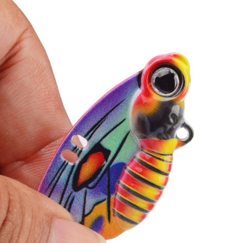 5Pcs Crankbait Metal Jig Spoon Lure VIB Vibration Spoon Spinner Balancers Spoon Fishing Lure Trolling Swimbait