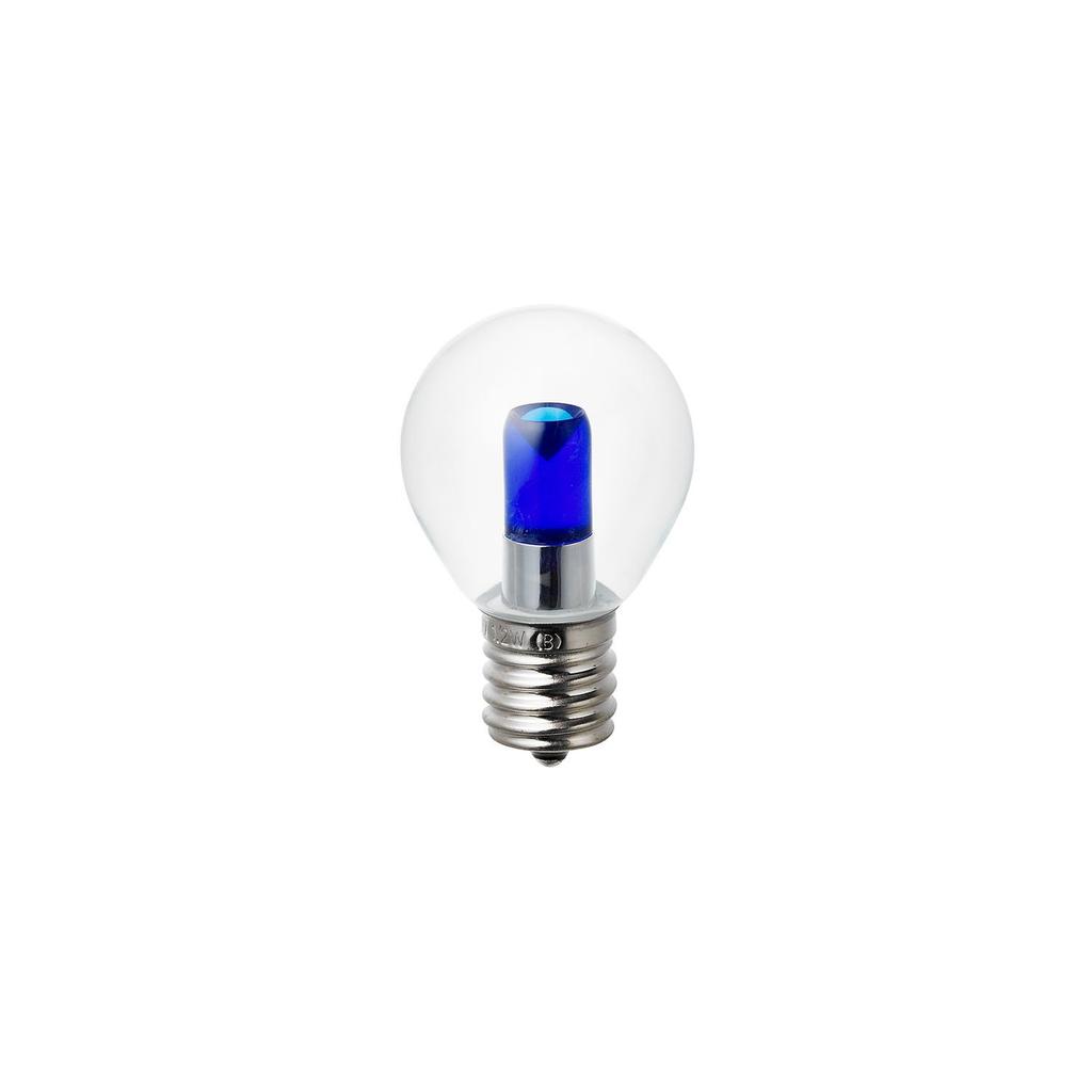 ELPA LED Decorative Bulb, S-shaped Miniature Bulb, 17mm Base, Clear Blue, LDA1CB-G-E17-G458