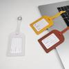 Multicolor Leather Airplane Boarding Pass Suitcase Tag