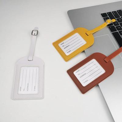 Etichetta per Bagaglio Valigia Multicolore in Pelle con Design Aereo