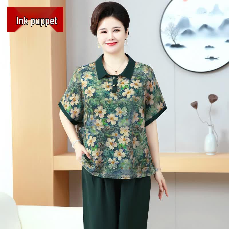 Women s Plus Size Loose Cotton Two-Piece Summer Set 6XL