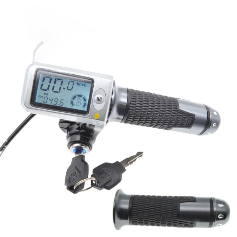36v 48V 60v Electric Bike Scooter LCD Display Twist Throttle Grip Accessories Key Components for Your Electric Bicycle