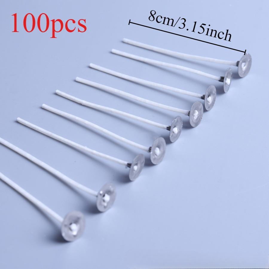 100 PCS/500 PCS 6.5-16cm Candle Wicks Smokeless Wax Pure Cotton Core For DIY Candle Making Pre-Waxed Wicks Party Supplies