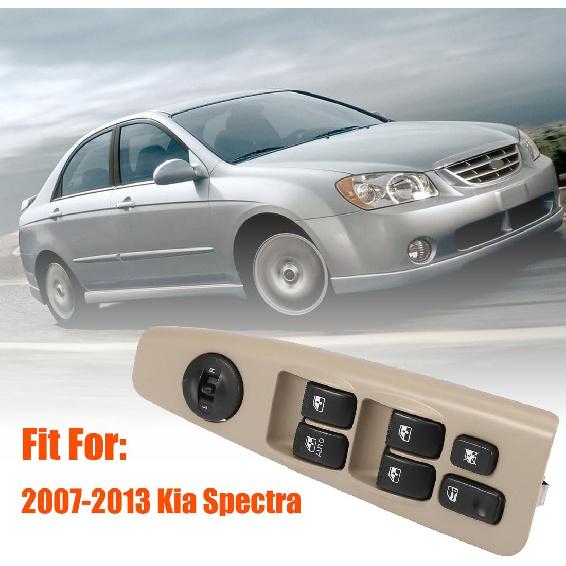 93570-2F200 Interruptor Elétrico Automático de Vidro Dianteiro Esquerdo do Motorista Compatível com Kia Spectra & Cerato 2004-2009, Interruptor Mestre Elétrico de Vidro do Lado do Motorista