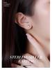 Banyan Tree S925 Silver Deer Antler Diamond Earrings - Korean Style Cute Elk Design for Women