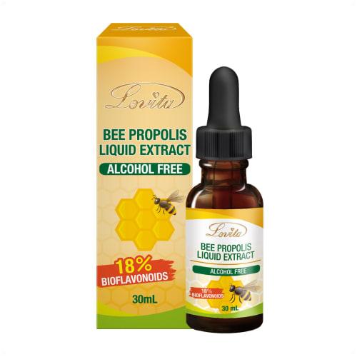 

Lovita Propolis Liquid, High Concentration, 50% Extract (500mg/ml) | Alcohol-Free, Easy to Drink | Made in Canada, NPN Certified (30ml)