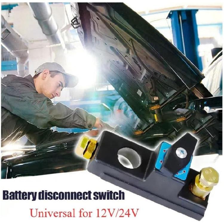 Battery Cut Off Car Battery Disconnect Switches 12V/24V Battery Shut Off Switches Isolator Universal Switches Heavy Duty