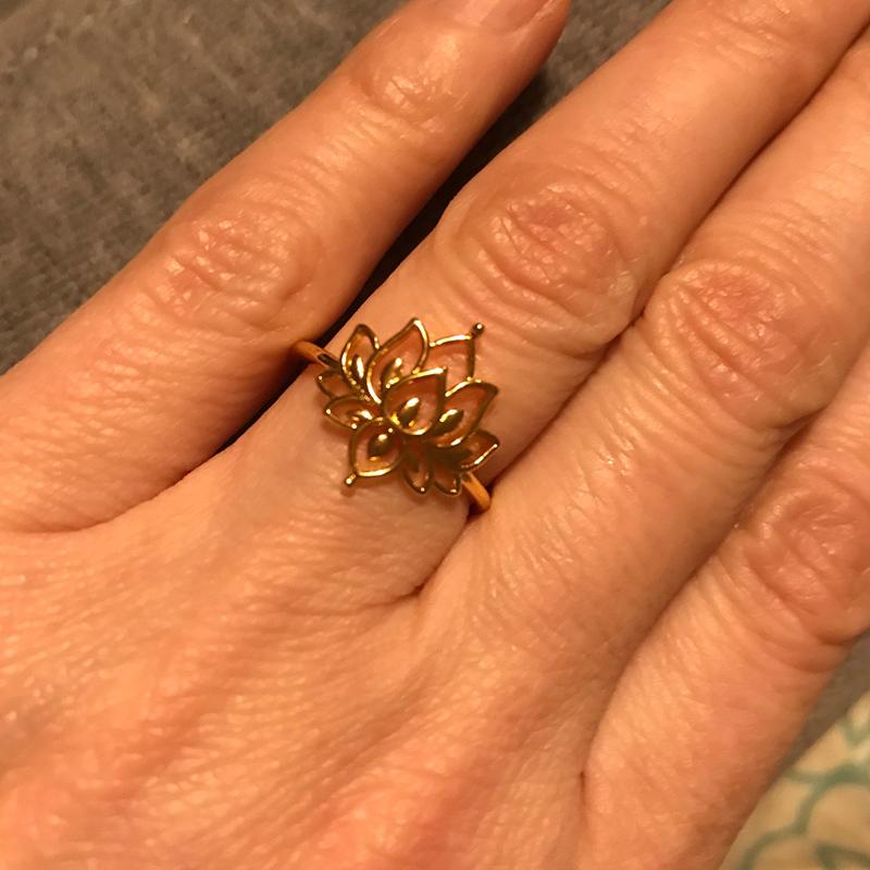 Stainless Steel Lotus Ring For Women Men Finger Ring Vintage Gold Color Wedding Couple Rings Jewelry Anniversary Gifts