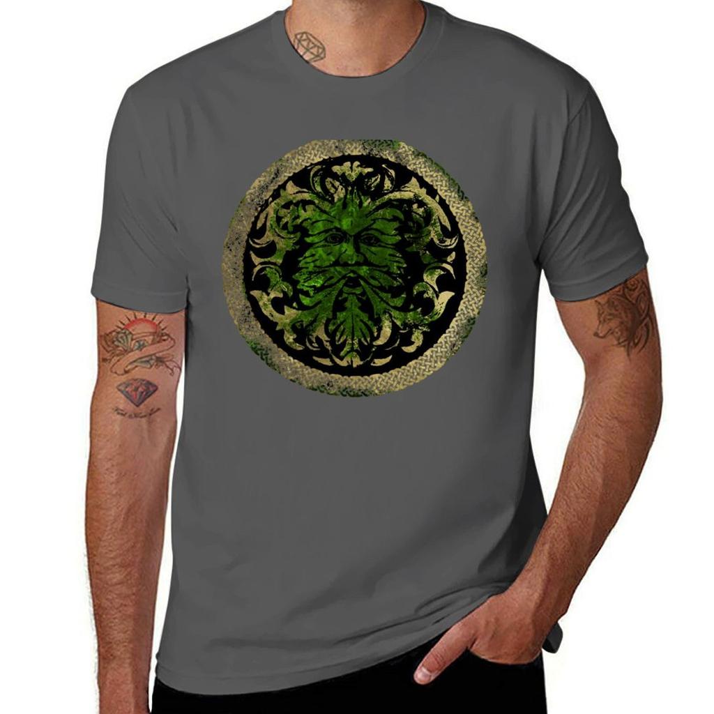 The Green Man TShirt Casual Loose Fit Short Sleeve TShirt