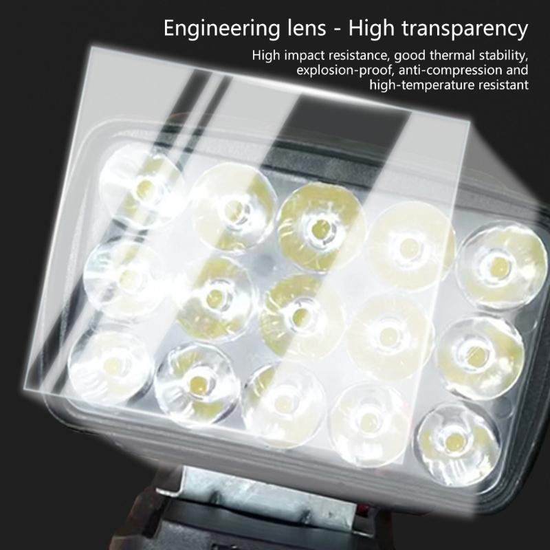 Energy Efficient LED Work Lamp With Stable Light Output To Minimize Power Consumption For Economical Tool Applications