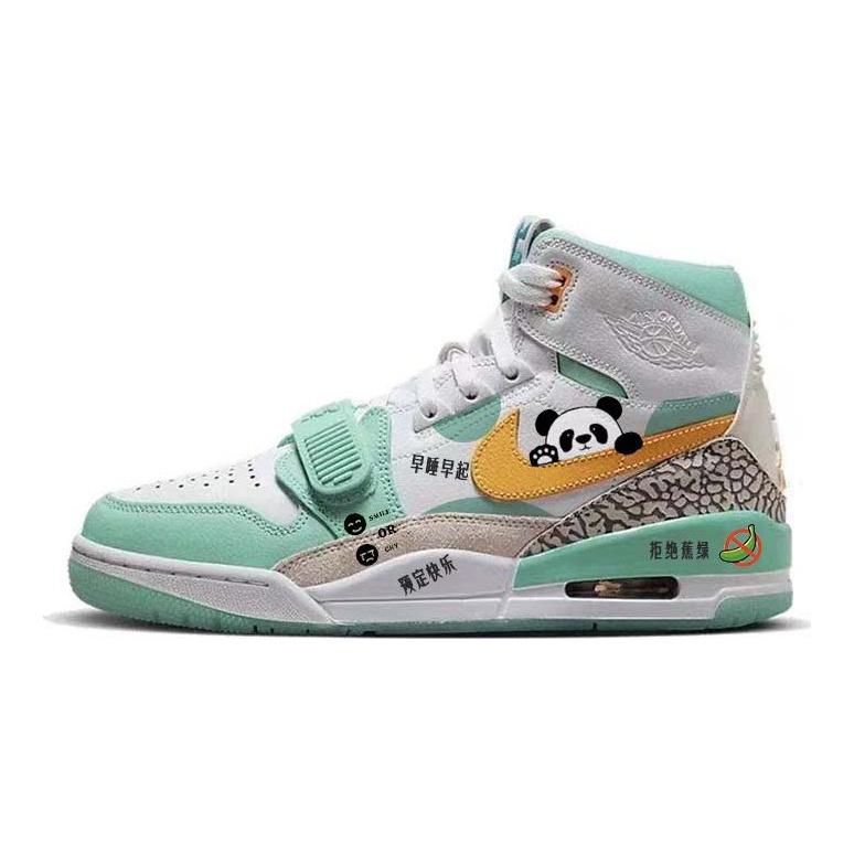Jordan Legacy 312 Vintage Basketball Shoes Men's High top Green/White FV3625-181(Team56-hello)