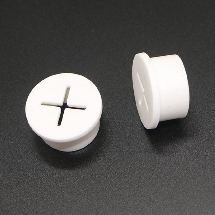 10 Pcs Wire Cable Hole Cover Flexible Desk Rubber Grommet Hole Cable Management