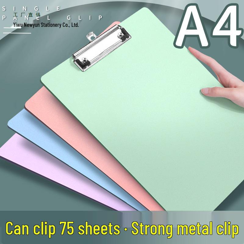 Morandi A4 Clipboard with Strong Clip for Writing, Office, and Meeting Notes