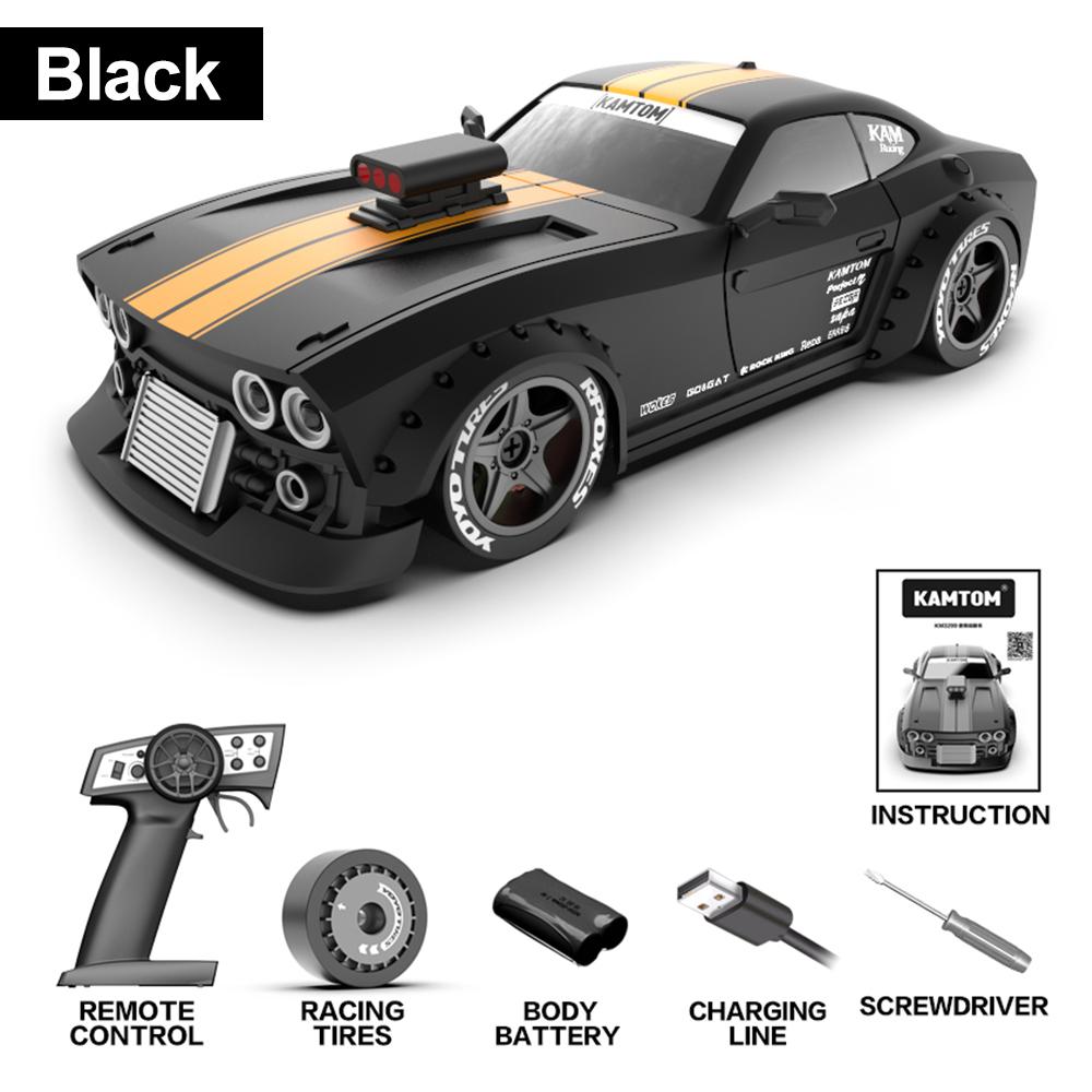 

Kamtom RC Four-Wheel Drive Car 1 :32 Double Wheel Replace ESP Gyro Professional Boy Adult Drift High Speed Model Car Racing чёрный
