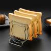 Porta toast in acciaio inossidabile - Griglia per pane multi-scomparto per servire toast, panini e colazione (Design salvaspazio)