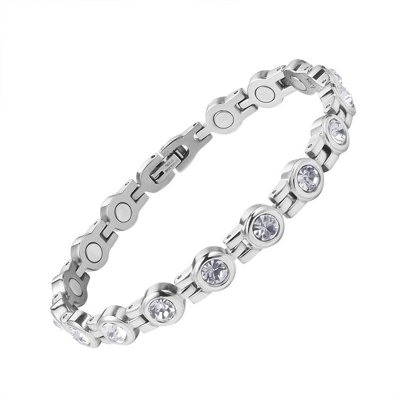 

Браслет из нержавеющей стали в европейском и американском стиле, простые и звездные звенья, модные мужские и женские модные одинаковые ювелирные изделия