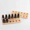 2Pcs Functional 12 Slot Essential Oil Showcases Wood Essential Oil Display Case 12Slots Vertical Storage for Collectors