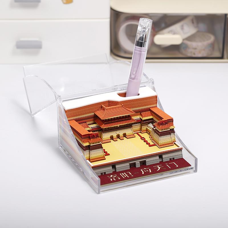 Custom Traditional Architecture 3D Notepad Paper Art Bookmark Stationery Novelty Gift