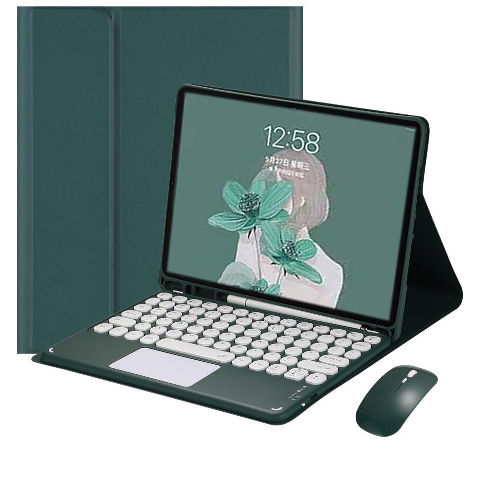 Bluetooth Keyboard Case for iPad Air 6 Pro 11 Split Round Keycap with Pencil Holder 10.2 Inch
