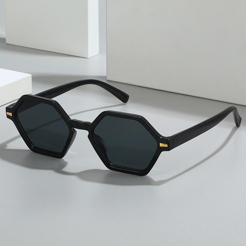 Polygon Vintage Simple Sunglasses Women Men Classic Fashion Sun Glasses Daily Commute Driving Shade Glasses