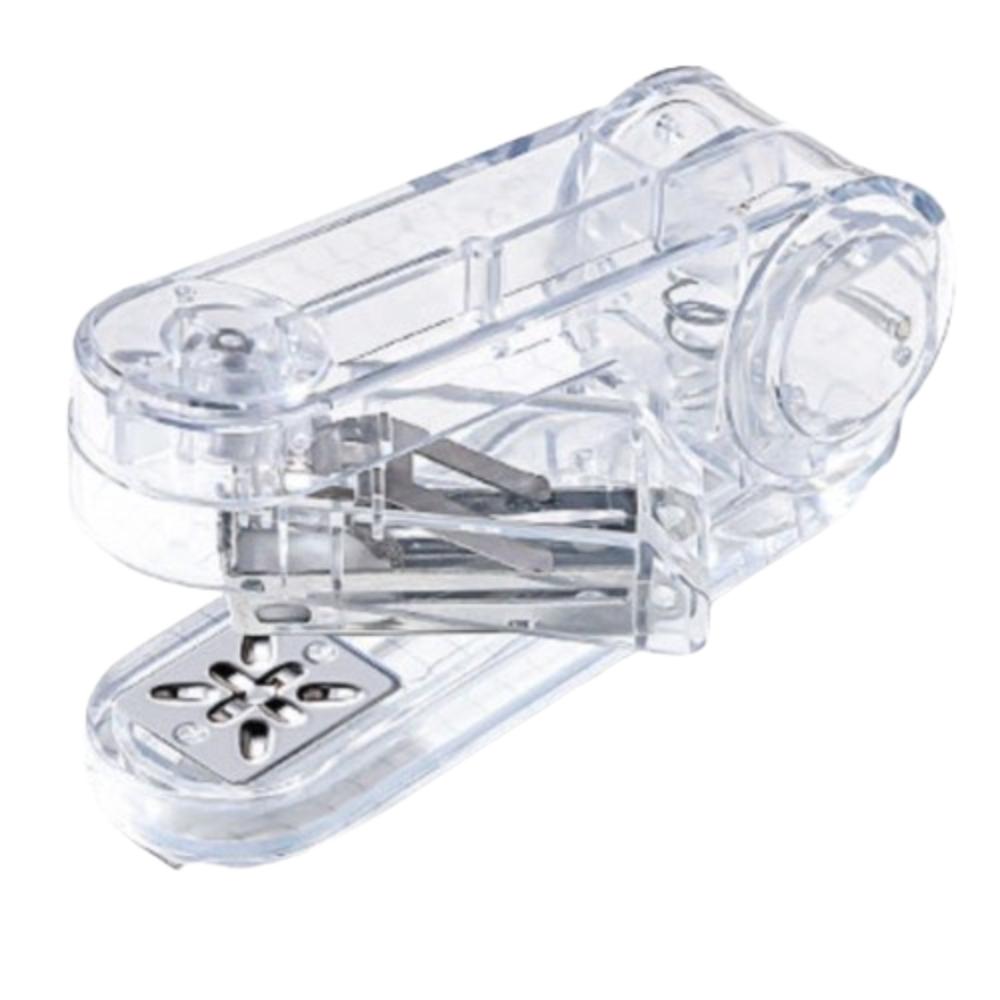 

Інструмент для палітурки Прозорий степлер Ручні машини для палітурки книг Степлер з можливістю обертання на 360° Студент прозорий білий колір