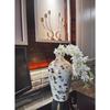 Cast Iron Metal Flower Vase for Home Decor and Living Room Vintage Antique Decor