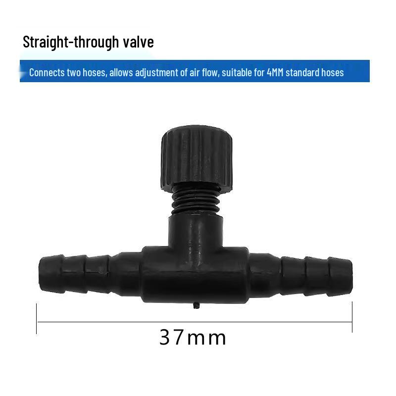 Aquarium Air Pump Accessories: Fish Tank Oxygen Pipe, Air Stone, Three-Way Regulating Valve, Check Valve, Suction Cup, Water Pipe Clamp