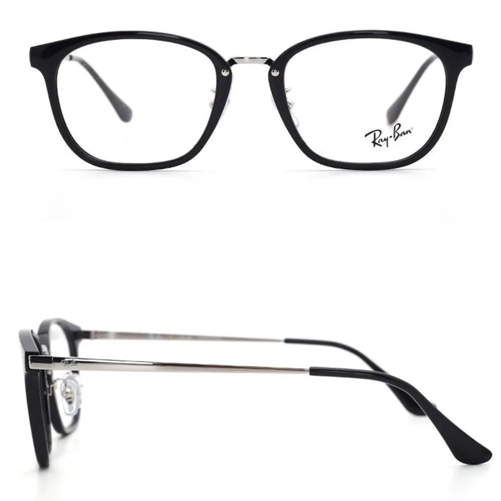 RB7247D 5753 51mm Ray-Ban Horn-rimmed RX Band Square Black Eyeglass Frames RB7247D 5753 51mm